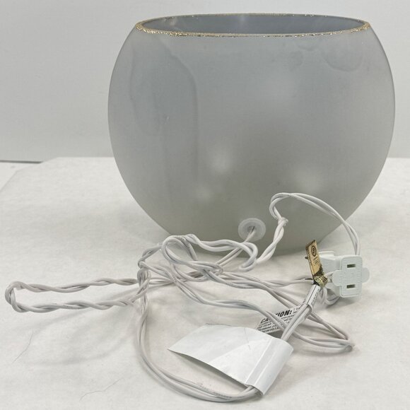 Stony Creek Nativity Scene Illuminated Glass Orbis Vase By Dona Gelsinger Oval - Picture 7 of 14